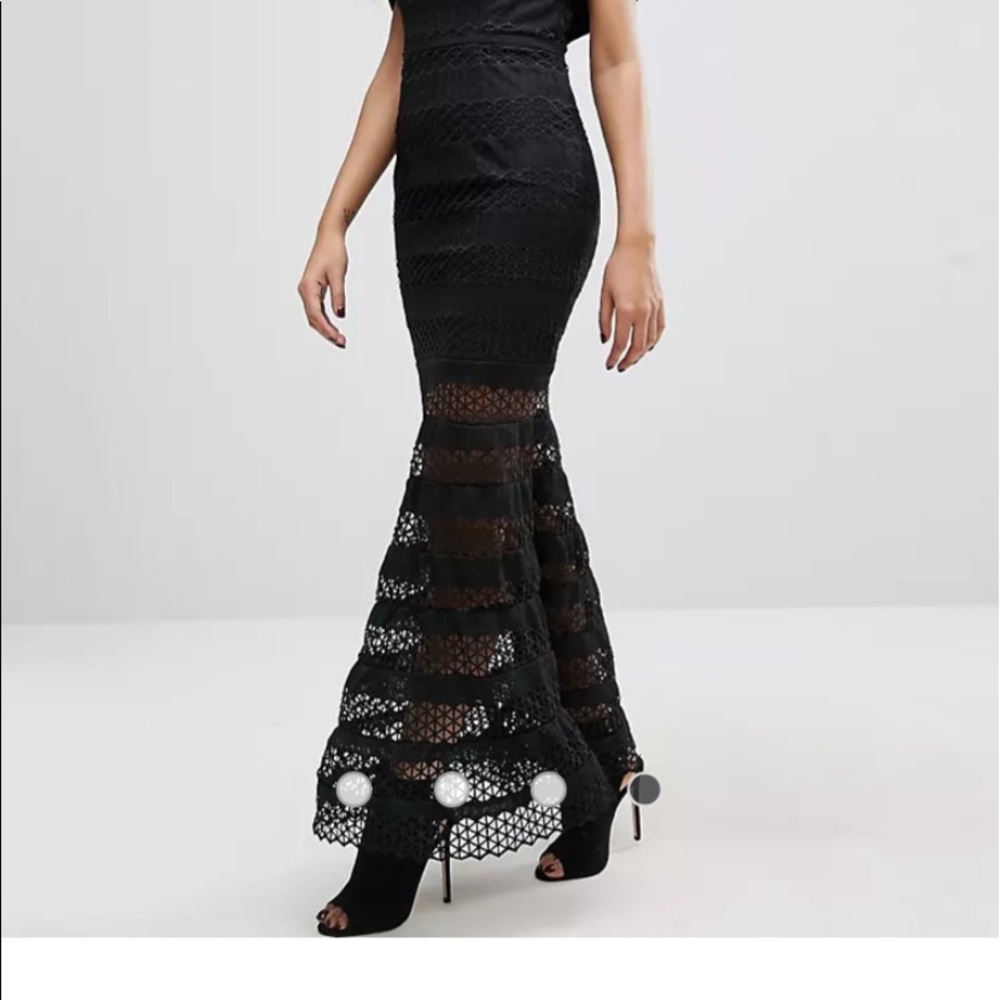 40  NWT JARLO TEGAN MAXI DRESS Sz 4 p2p 13.5 - Picture 5 of 13